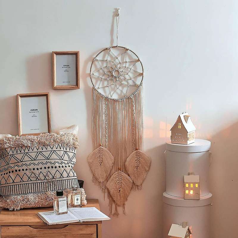 Macrame Dream Catcher Wall Hanging Feather Dream Catcher Home Decor