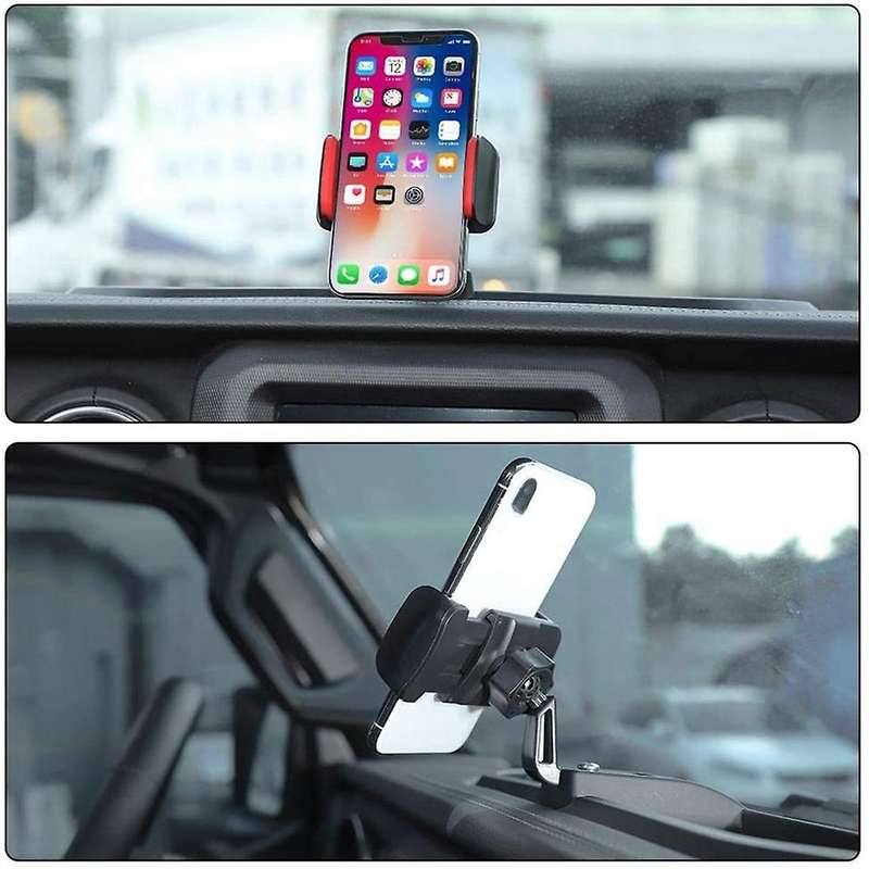 Phone Holder Storage Tray for 2018-2022 Jeep Wrangler Jl Black