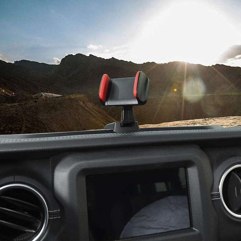 Phone Holder Storage Tray for 2018-2022 Jeep Wrangler Jl Black
