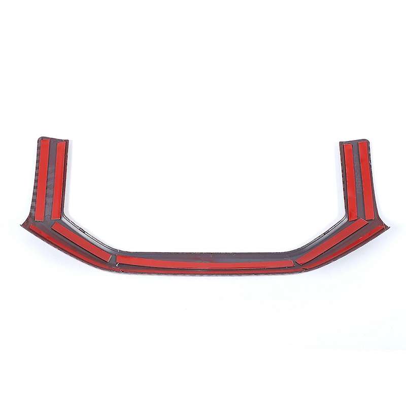Car Cup Holder Panel for Dodge Ram 2018-2022, Red Carbon Fiber