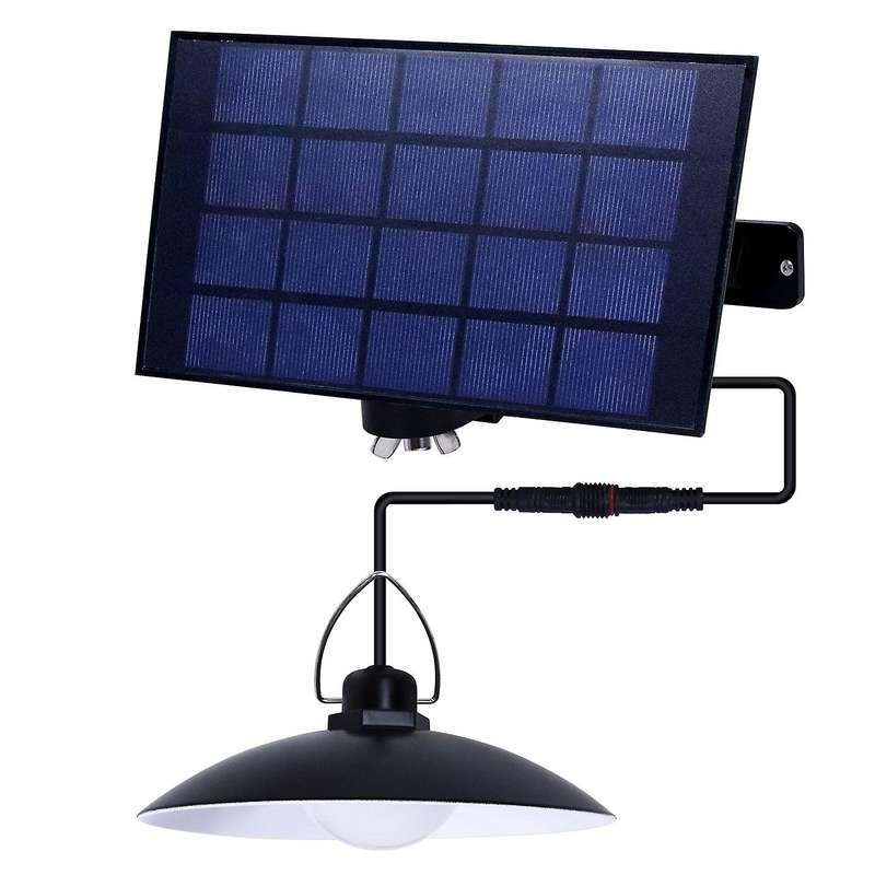 Solar Light Portable Camping Lamp Outdoor Single Head Cold White 15w