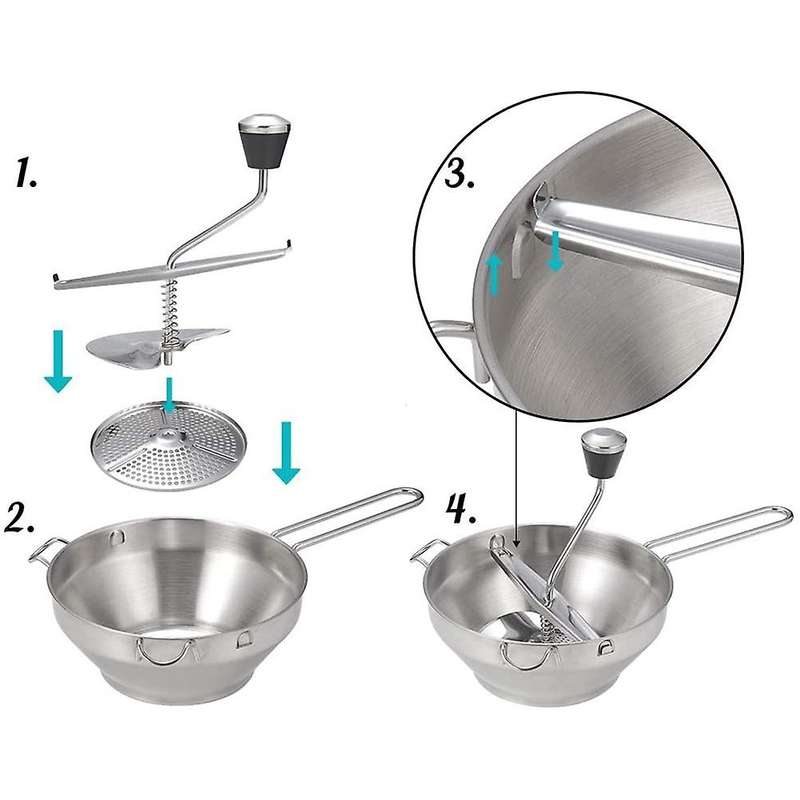 Food Mixer Stir Bar Jam Masher Potato Masher,potato Meat Press Masher