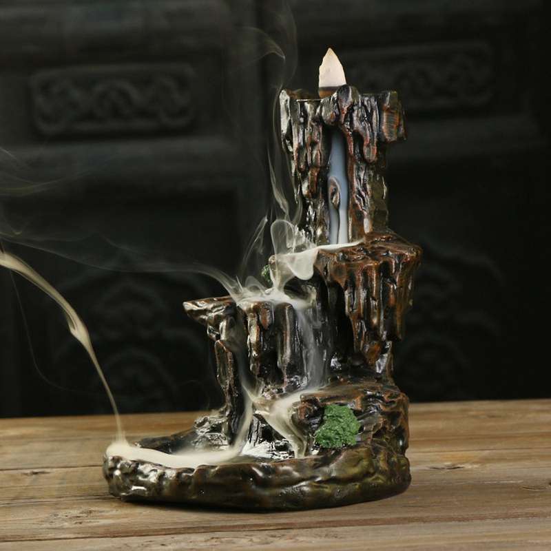 Incense Waterfall Burner Keep Refreshing Backflow Incense Burner