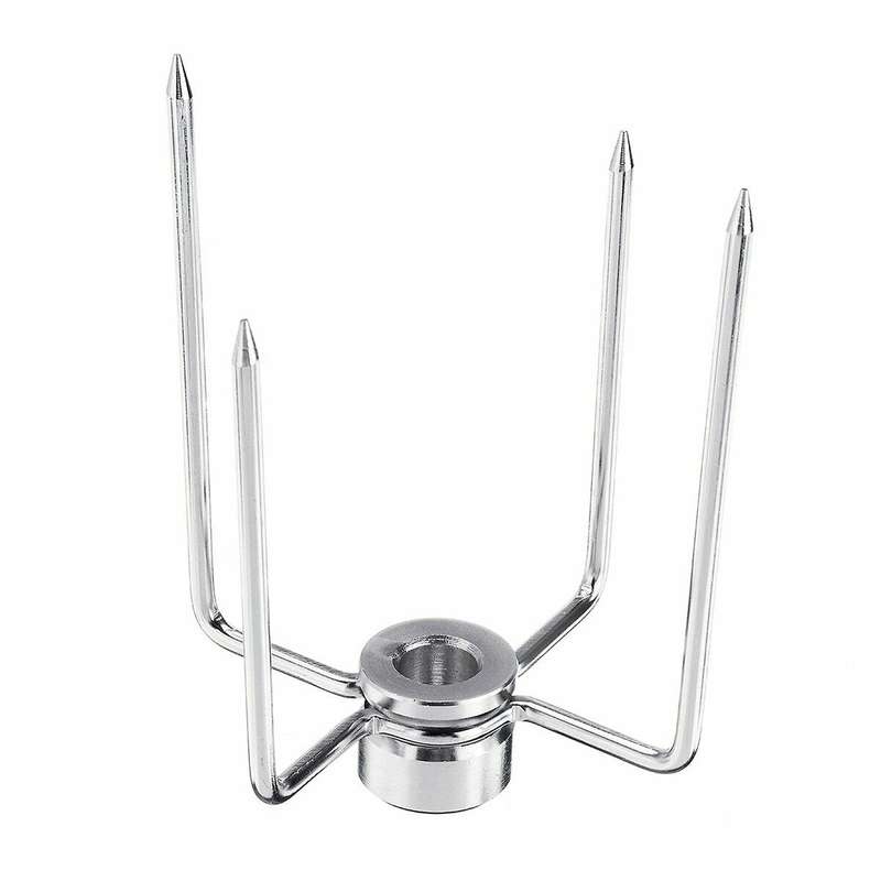 4pcs Meat Forks Clamp Grill Meatpicks Stainless Steel Barbecue Skewer