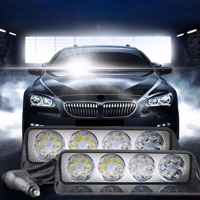 Emergency Dash Strobe Lights with Suction Cups for Vehicles Trucks B