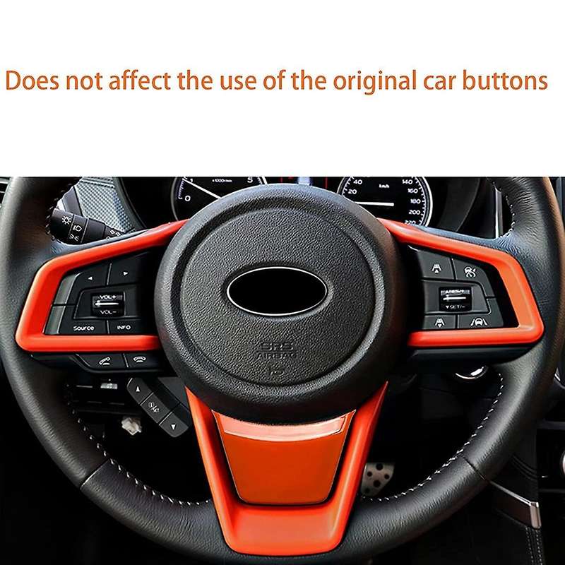 Steering Wheel Panel for Ascent 2019-2022, Impreza 2017-2022, Orange