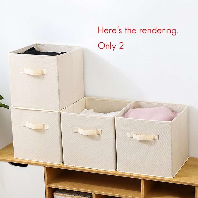 2pcs Fabric Storage Cubes, Storage Organizer, for Closet and Shelf,b