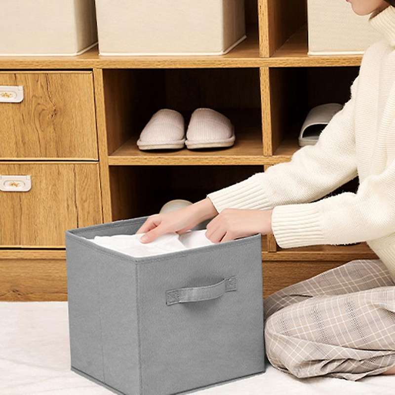 2pcs Fabric Storage Cubes, Storage Organizer, for Closet and Shelf,b