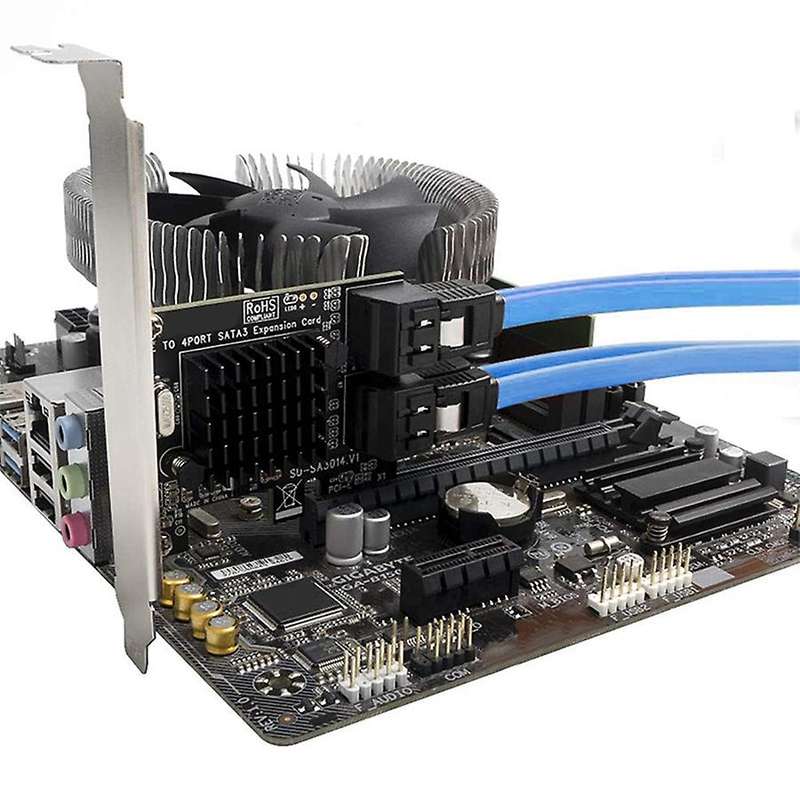 Pcie Sata Card with Low Profile Bracket Support 4 Sata 3.0 Devices