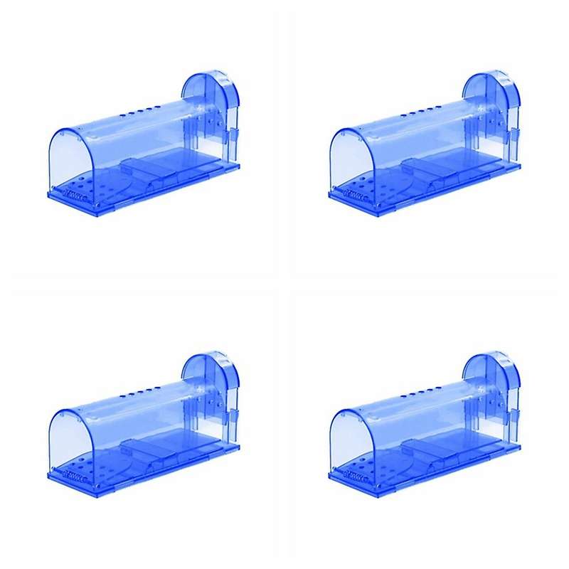 4pcs Mouse Traps for Family and Pets No Kill for Small Rodent/voles,a