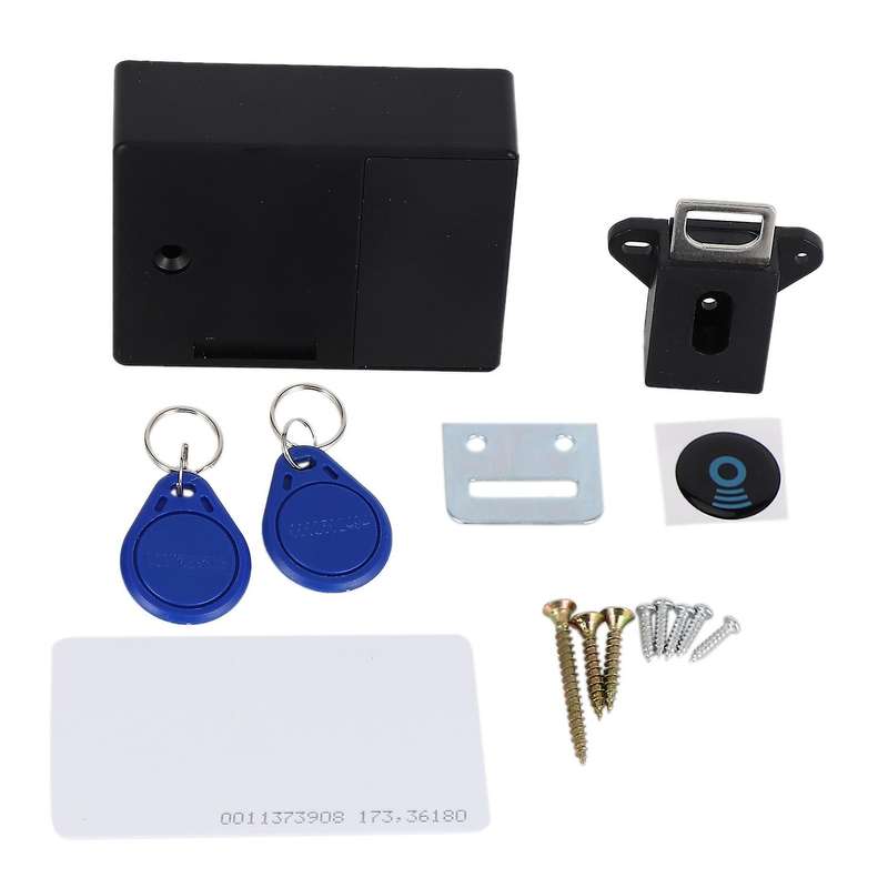Rfid Electronic Cabinet Lock Diy for Wooden Drawer Cabinet (black)