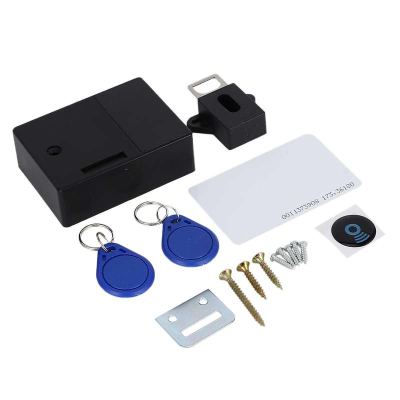 Rfid Electronic Cabinet Lock Diy for Wooden Drawer Cabinet (black)