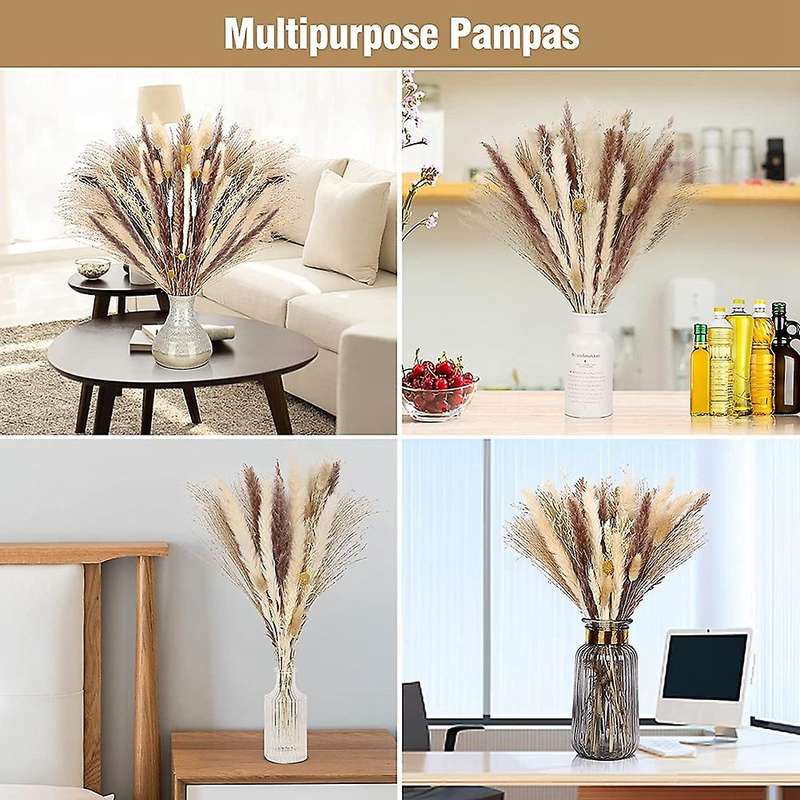135pcs 17 Inch Pompous Grass Fluffy Stem Bouquet