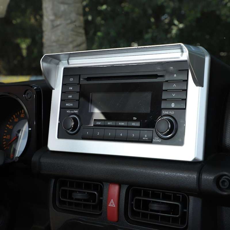 Car Navigation Gps Screen Decoration Cover for Suzuki Jimny, Silver