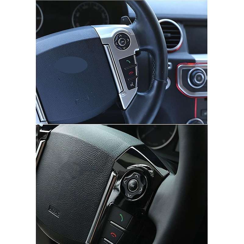 Steering Wheel Button Cover for Freelander 2 13-15,low Profile,chrome