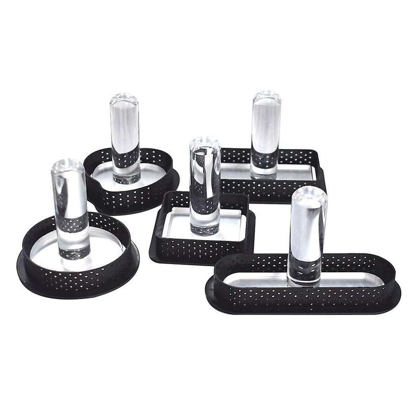 Diy Tart Ring Mold Cake Tools Dessert Cutter Perforated Mousse Circle