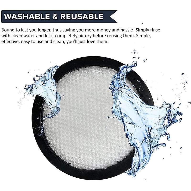 4 Pack Replacement Pre Filters & Post-motor Foam Filters for Eureka