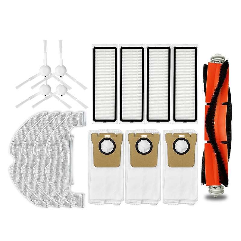 16 Pcs Main Side Brush Filters Dust Bag for Xiaomi Mijia Stytj05zhm