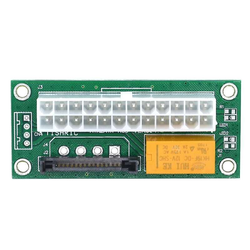 10pcs Dual Psu Power Supply Sync Adapter Add2psu Atx 24pin, Sata Port