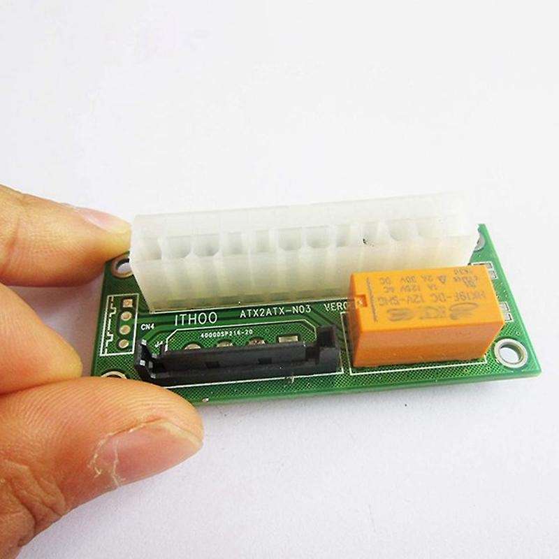 10pcs Dual Psu Power Supply Sync Adapter Add2psu Atx 24pin, Sata Port