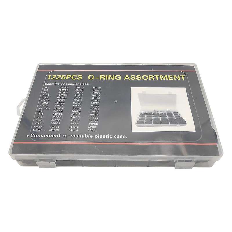 1225pcs Nitrile Rubber O Ring Kit O Rings Assortment Kit Set