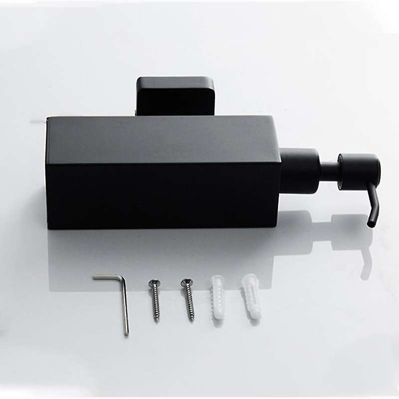 304 Stainless Steel Wall-mounted Manual Black Soap Dispenser 200ml B