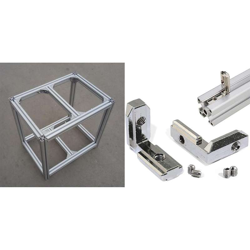 100pcs 2020 Series Aluminum Profile Connector Set for 6mm Slot