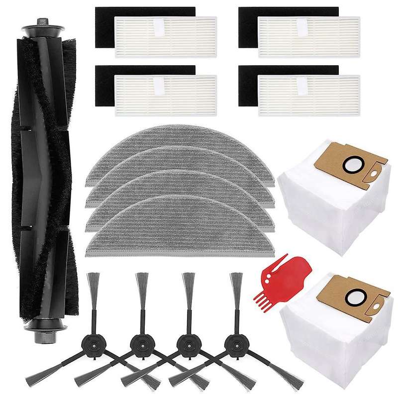 Main Side Brush Mop Cloth, Dust Bag and Filter Replacement Kits