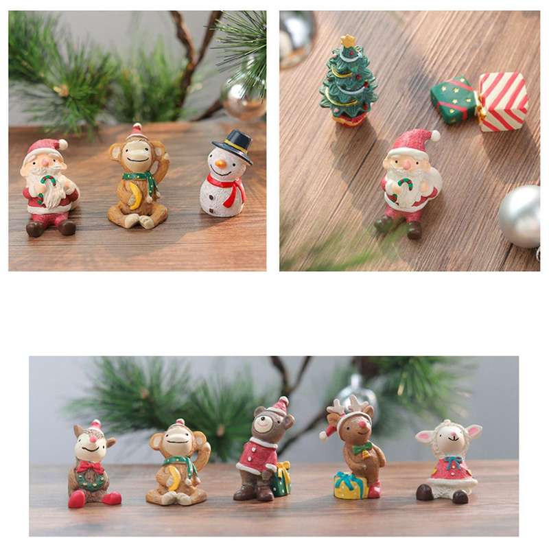 10pcs Resin Crafts Small Animal Decoration Creative Gift Decoration