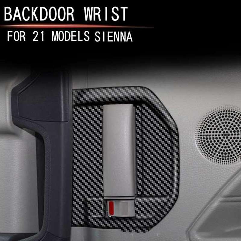 For Toyota Sienna Xl40 2021 2022 Carbon Fiber Car Inner Door