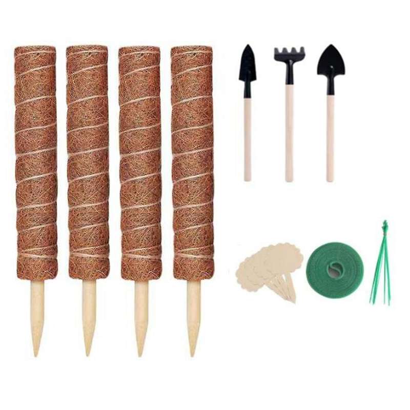 15.7 Inch Coir Moss Pole for Climbing Plants Monstera with Garden