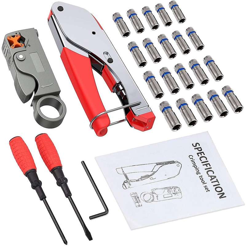 F-type Coaxial Crimping Tool,cable Cutter,for Rg6/rg58/rg59/rg62 A
