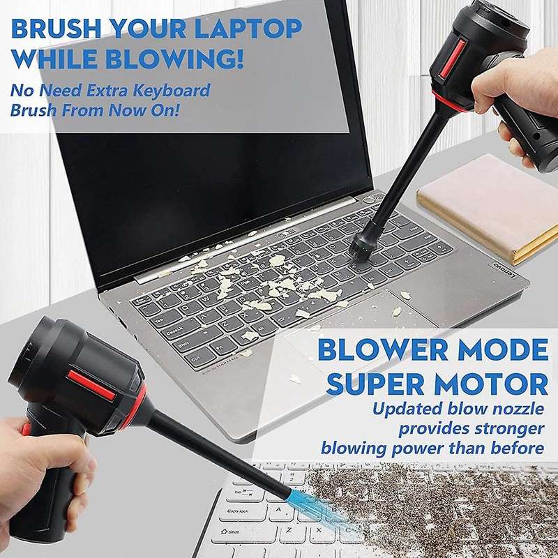 3-in-1 Computer Vacuum, Handheld Vacuum Cleaner Cordless Rechargeable