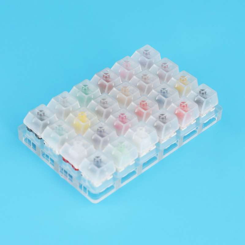 24 Switch Switches Tester with Acrylic Base for Mechanical Keyboard