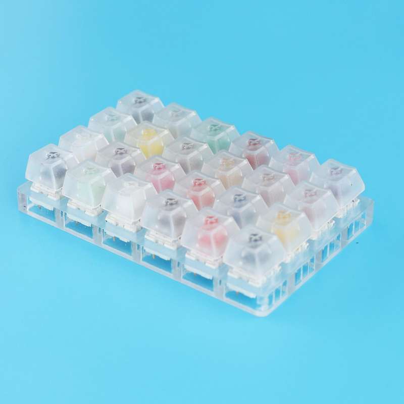 24 Switch Switches Tester with Acrylic Base for Mechanical Keyboard
