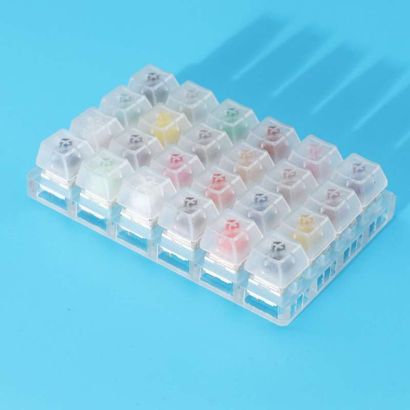 24 Switch Switches Tester with Acrylic Base for Mechanical Keyboard