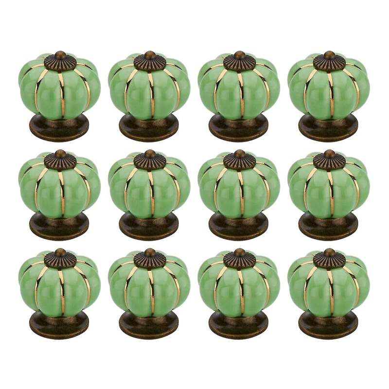12 Pcs Knobs Vintage Ceramic Cabinet Knobs Drawer Dresser Knobs