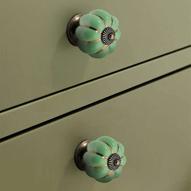 12 Pcs Knobs Vintage Ceramic Cabinet Knobs Drawer Dresser Knobs