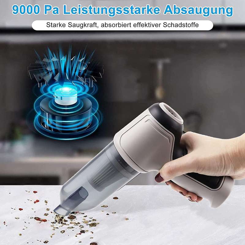 4in1 120w 9000pa Wireless Car Vacuum Cleaner Cyclonic Suction Home