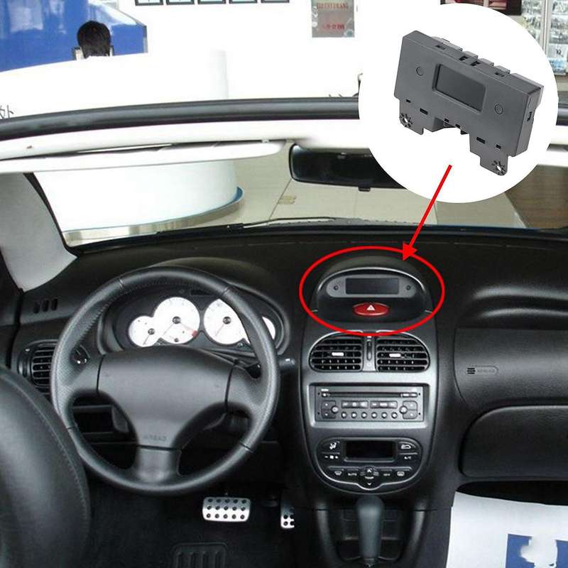 Car Dashboard Panel Electronic Time Clock for Peugeot 206 Citroen C2