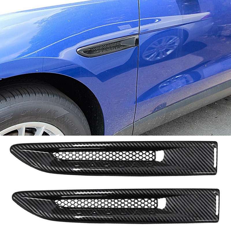 For -jaguar Xel 2018 2019 Car Side Fender Air Vent Cover,carbon Fiber