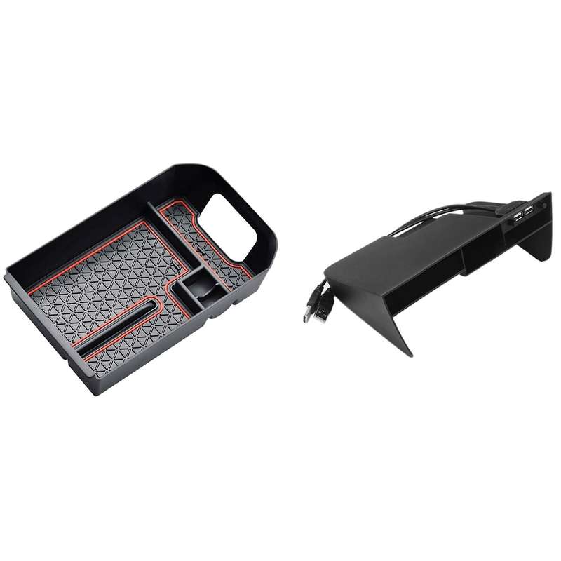Center Console Storage Armrest Box Organizer for Toyota Rav4 19-20