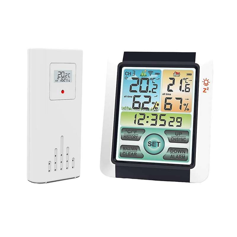 Weather Stations Wireless Indoor Outdoor Thermometer with Transmitter