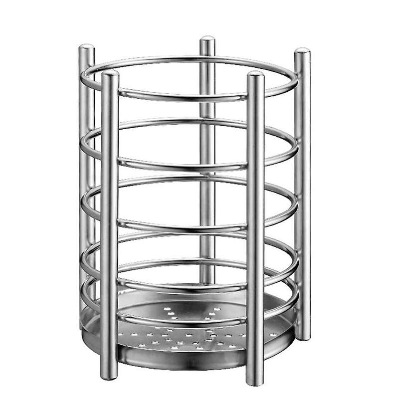 Stainless Steel Chopsticks Cage Drain Rack Knife Fork Storage Box
