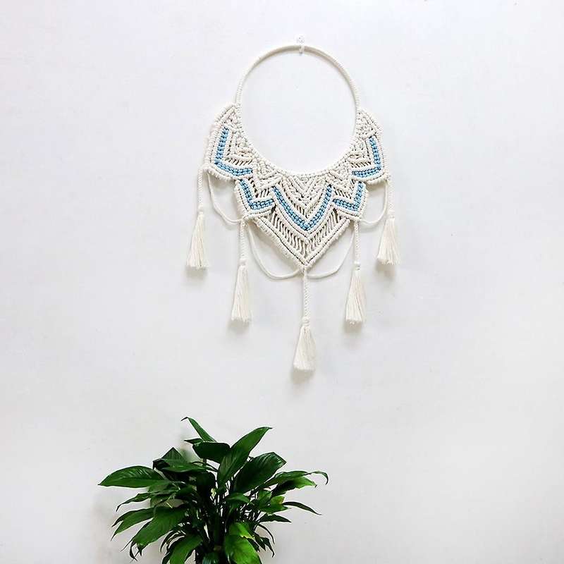 Macrame Wall Hanging Tapestry Handmade Cotton Dorm Room Decoration