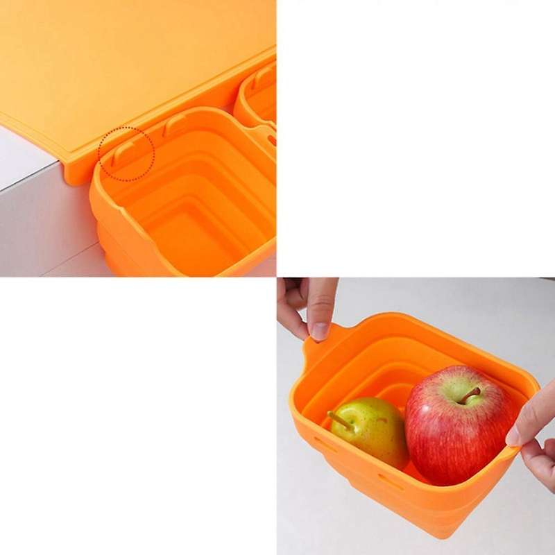 Kitchen Silicone Cutting Board Storage Board, Fruit Cutting Board