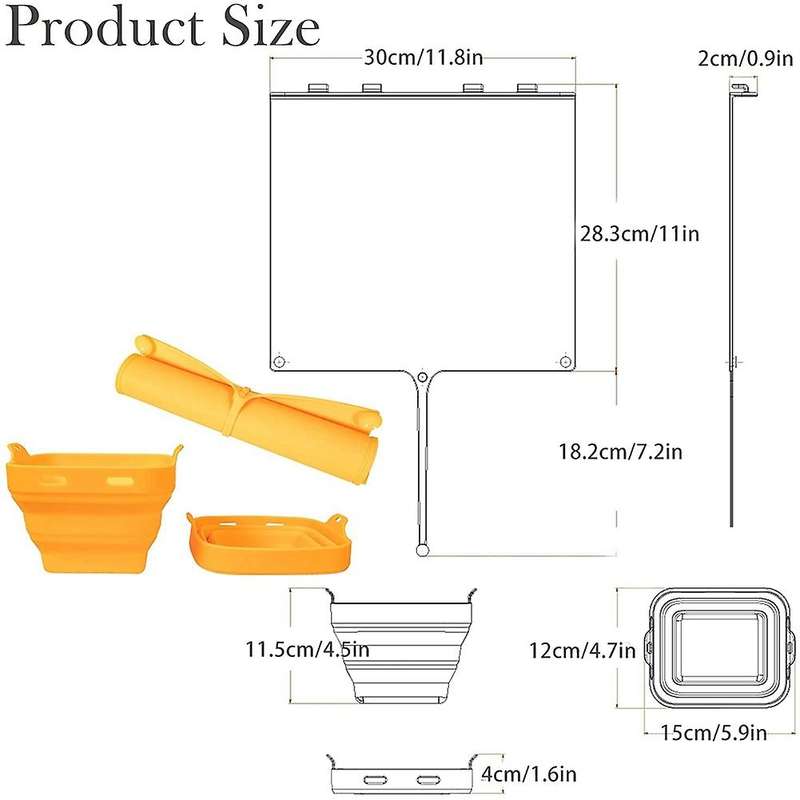 Kitchen Silicone Cutting Board Storage Board, Fruit Cutting Board