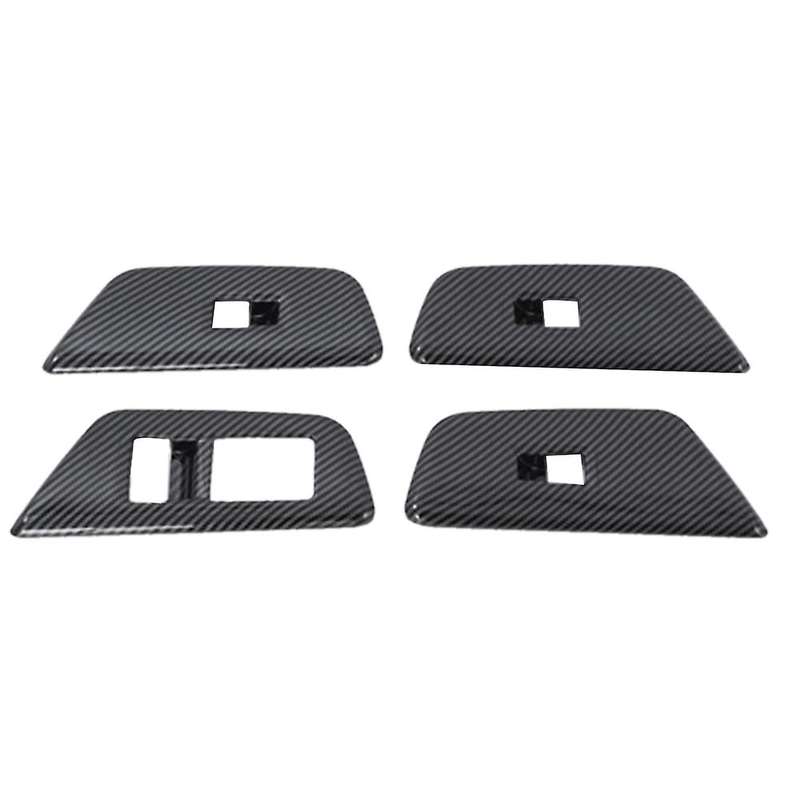 Carbon Fiber Car Inner Armrest Window Glass Lift Switch Cover
