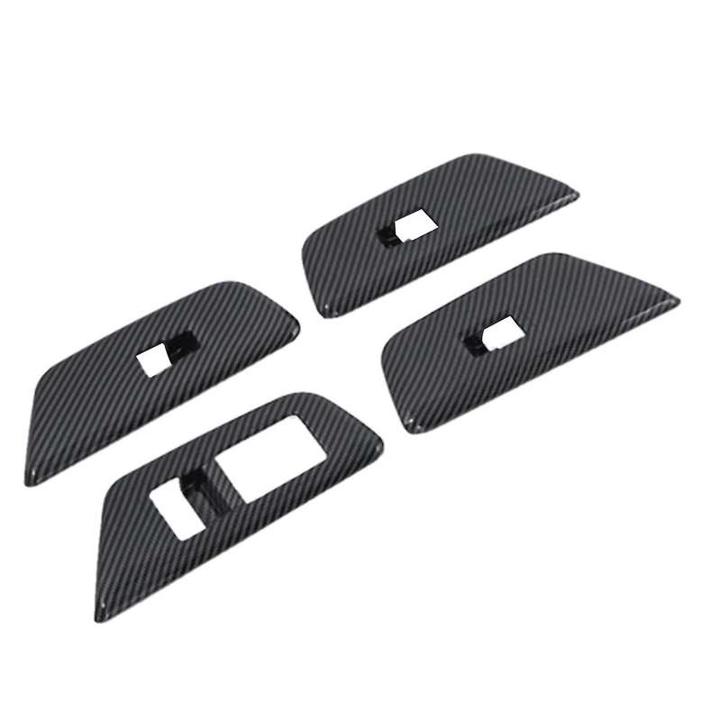 Carbon Fiber Car Inner Armrest Window Glass Lift Switch Cover