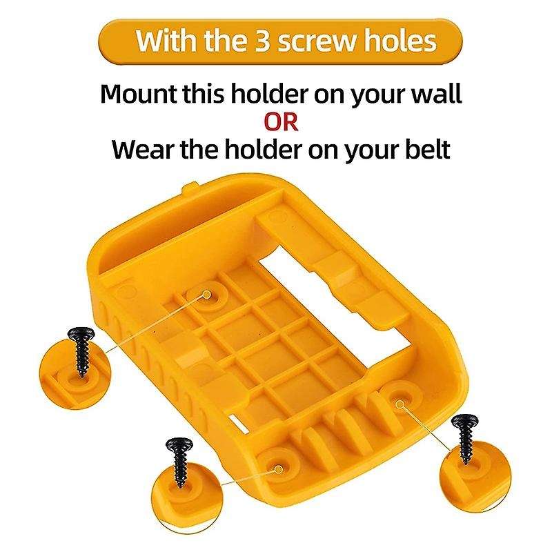 10 Pack Battery Holder for Dewalt 20v / 60v Battery Mounts/hanger